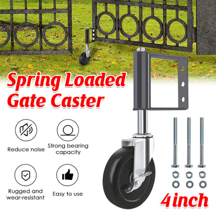 4 Inch Wheels Black Metal Pulleys Swivel Wheels Door Wheels Casters Heavy Duty