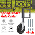 4 Inch Wheels Black Metal Pulleys Swivel Wheels Door Wheels Casters Heavy Duty