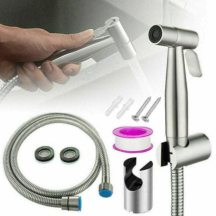 Hand Sprayer Kit Bidet Toilet Spray Shattaf Shower Head Hose Diverter Au - Aimall
