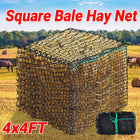 Square Large Hay Net Bag for Pets Heavy Duty Mesh Design Anti Waste Breathable