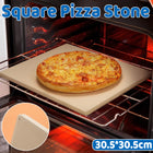 Square Pizza Stone Baking Tray for Oven Grill Pizza Bread Cooking 30.5x30.5cm