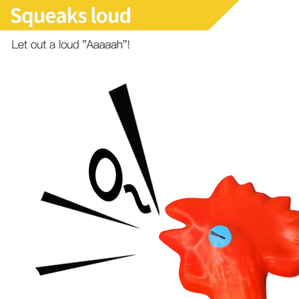 Squeaky Chicken Pet Chew Toy Durable Interactive Boredom Relief Dog Cat Play