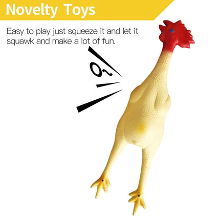 Squeaky Chicken Pet Chew Toy Durable Interactive Boredom Relief Dog Cat Play