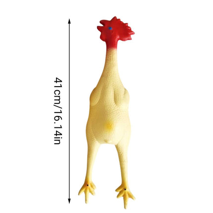 Squeaky Chicken Pet Chew Toy Durable Interactive Boredom Relief Dog Cat Play