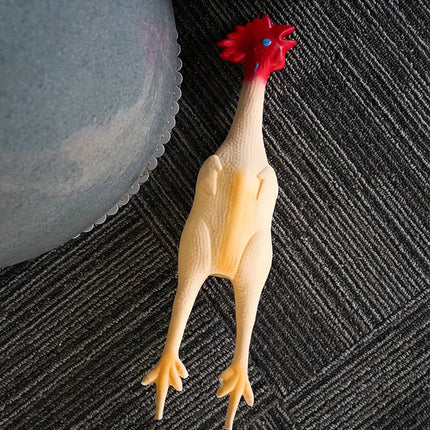 Squeaky Chicken Pet Chew Toy Durable Interactive Boredom Relief Dog Cat Play
