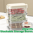3-Layer Handheld Stackable Spice Storage Box Clear Airtight Kitchen Organizer