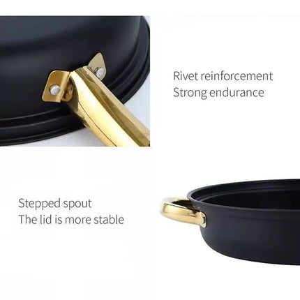 Stainless Steel 12 Piece Cookware Set Heat Resistant For Home Kitchen Cooking