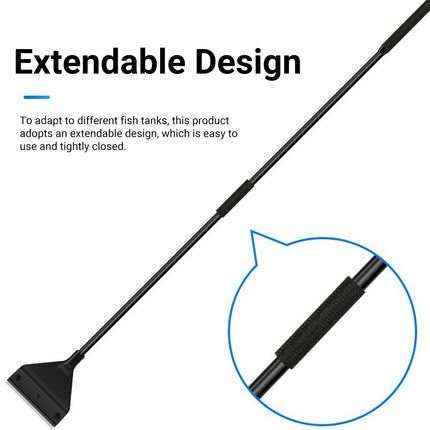 304SS Aquarium Stainless Steel Algae Scraper Blade Fish Tank Glass Cleaner