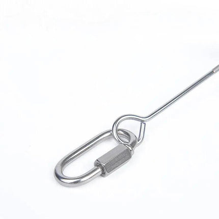 Stainless Steel Bird Parrot Cage Skewer Food Spear Fruit Holder Toy up to 23cm - Aimall