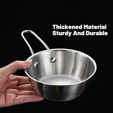12Pcs Stainless Steel Bowls with Handles Salad Seasoning Prep Kitchen Serving