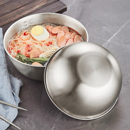 8PCS Stainless Steel Mixing Bowls Set 1200ml Kitchen Prep Measuring Bowls