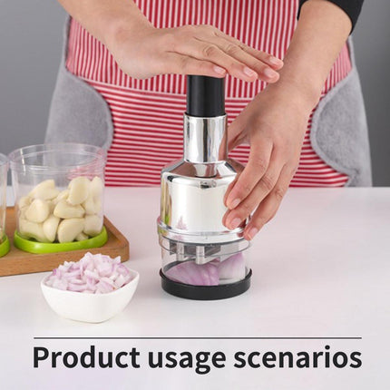 Stainless Steel Garlic Press Manual Crusher Pat Knife Kitchen Tool Garlic Use