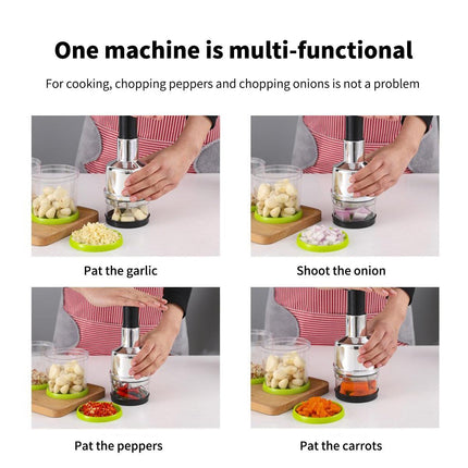 Stainless Steel Garlic Press Manual Crusher Pat Knife Kitchen Tool Garlic Use