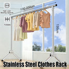 Stainless Steel Single Pole Standing Folding Retractable Clothes Drying Rack