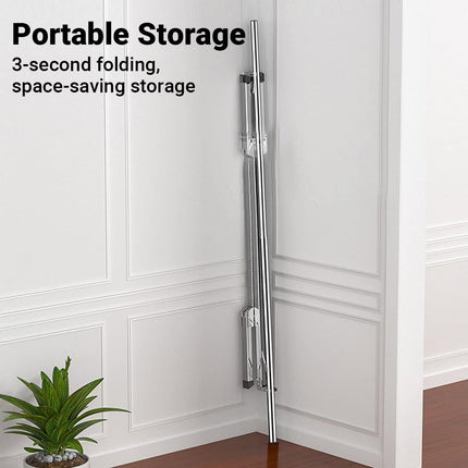 Stainless Steel Single Pole Standing Folding Retractable Clothes Drying Rack