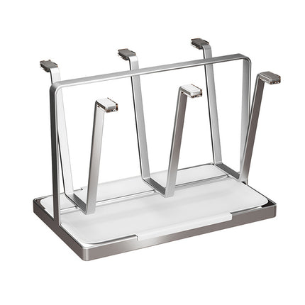 Drying Stainless Steel Cup Holder 6 Hook for Coffee Mug Glass Bottle Cup Durable