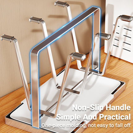 Drying Stainless Steel Cup Holder 6 Hook for Coffee Mug Glass Bottle Cup Durable