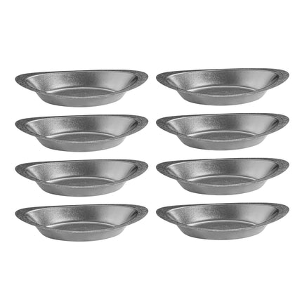 8PCS Stainless Steel Creative Dessert Plates Set Modern Decorative Plates