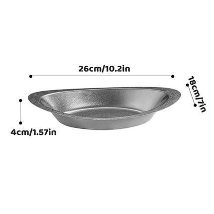 8PCS Stainless Steel Creative Dessert Plates Set Modern Decorative Plates
