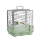 Folding Stainless Steel Bird Cage Travel Carry Parrot Budgie Parrot Cage