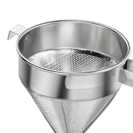 Stainless Steel Cone Mesh Strainer L Hook 21.5cm
