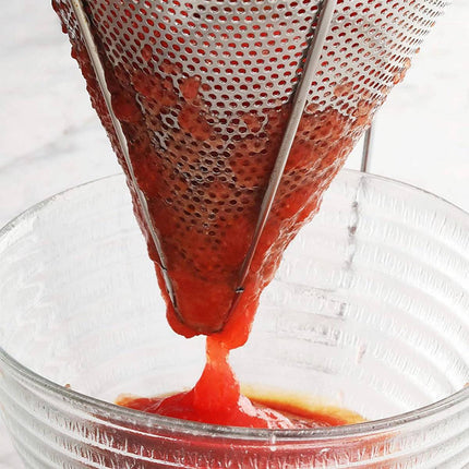 Stainless Steel Cone Mesh Strainer L Hook 21.5cm