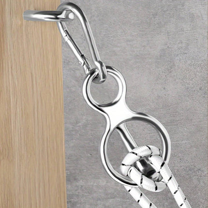 Stainless Steel Horse Tie Ring 3 Piece Set with Snap Hook and Eye Bolt Screw