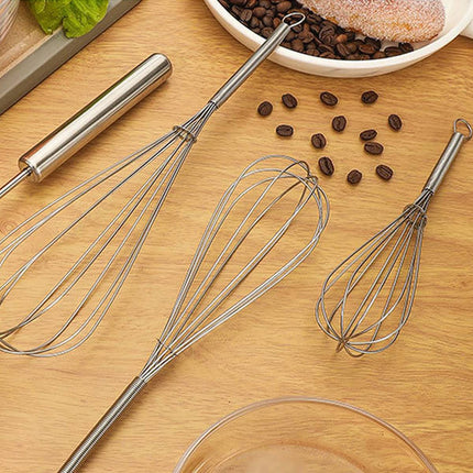 Stainless Steel Spring Whisk Set 9pcs Three Sizes