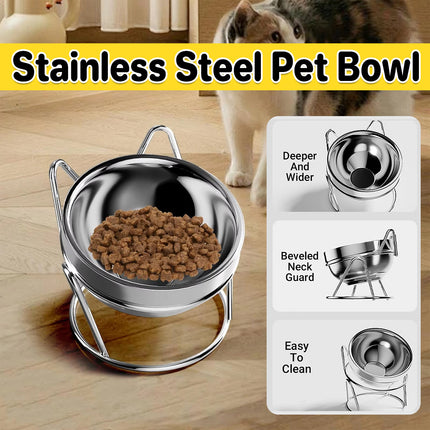 Stainless Steel Pet Food Bowl Non Slip Rust Resistant for Pet Food Water Feeding