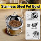 Stainless Steel Pet Food Bowl Non Slip Rust Resistant for Pet Food Water Feeding