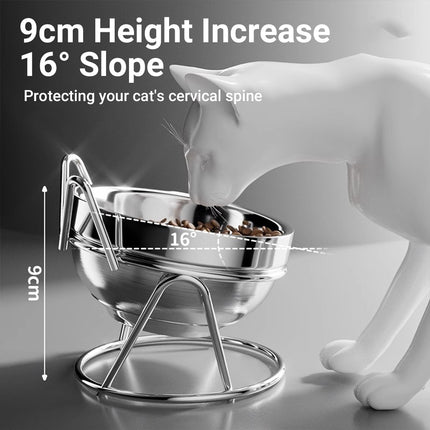 Stainless Steel Pet Food Bowl Non Slip Rust Resistant for Pet Food Water Feeding