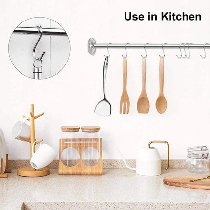 Stainless Steel S Shape Hooks Kitchen Hanger Rack Clothes Hanging Plant Holders - Aimall