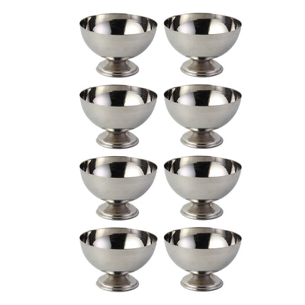 8PCS Stainless Steel Dessert Cups Salad Cup Ice Cream Shot Glass for Party Decor