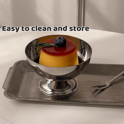 8PCS Stainless Steel Dessert Cups Salad Cup Ice Cream Shot Glass for Party Decor