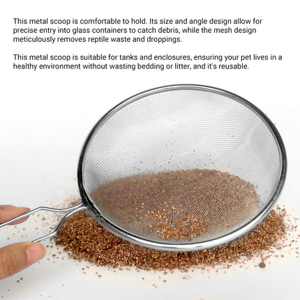 Reptile Stainless Steel Sand Shovel Terr Cleaner Substrate Scoop Pets Habitat