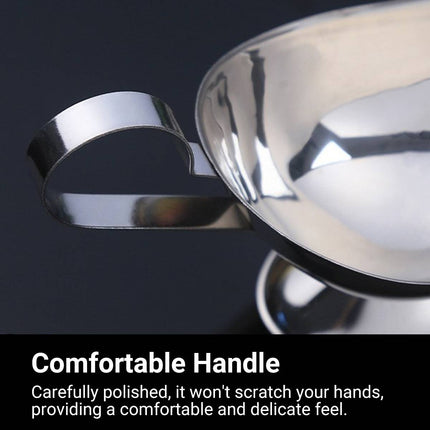 Stainless Steel Gravy Sauce Boats 5oz 6 Pack