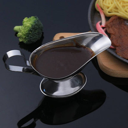 Stainless Steel Gravy Sauce Boats 5oz 6 Pack