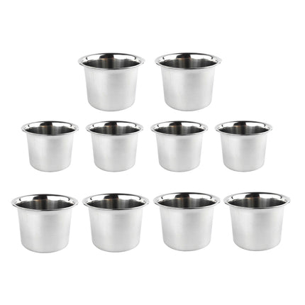 10PCS 3 Sizes Stainless Steel Mixing Seasoning Bowls Easy Cleaning