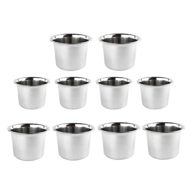10PCS 3 Sizes Stainless Steel Mixing Seasoning Bowls Easy Cleaning