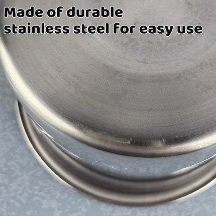 10PCS 3 Sizes Stainless Steel Mixing Seasoning Bowls Easy Cleaning