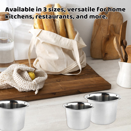 10PCS 3 Sizes Stainless Steel Mixing Seasoning Bowls Easy Cleaning