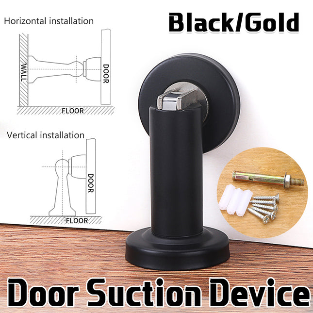 Door Stop Anti Collision Wall Door Retainer Suction Device for Home Office Use