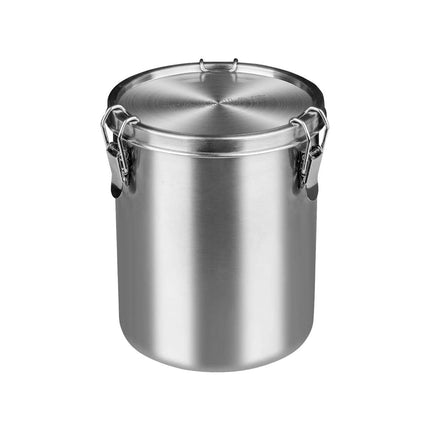 Stainless Steel Pet Food Storage Bucket Dog Cat Grain Container Bin Kitchen