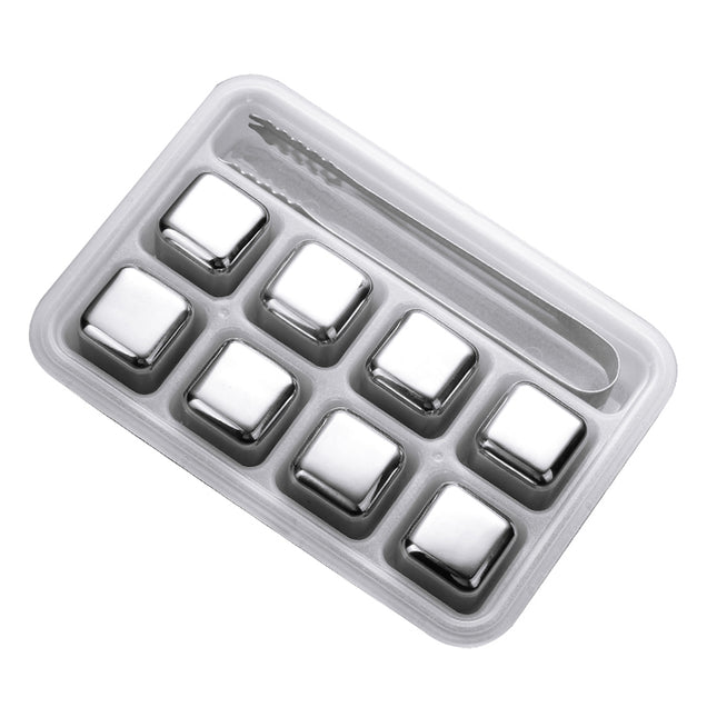 304 Stainless Steel Reusable Ice Cubes For Whiskey Wine Chilling Freezing Set