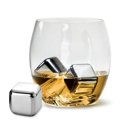 304 Stainless Steel Reusable Ice Cubes For Whiskey Wine Chilling Freezing Set