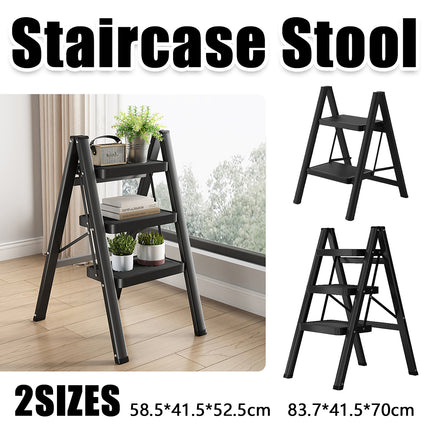 Folding Telescoping Ladder Step Stool Indoor Multi functional Lightweight