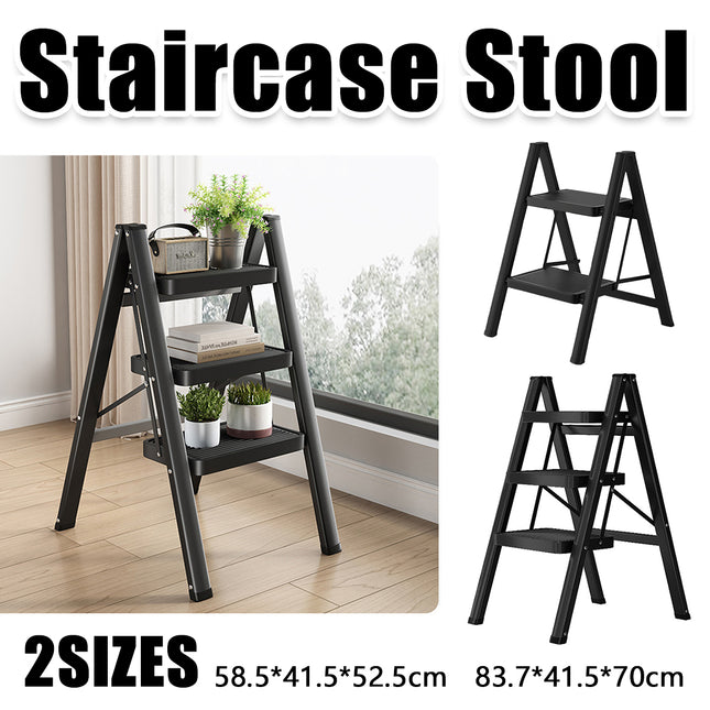 Folding Telescoping Ladder Step Stool Indoor Multi functional Lightweight