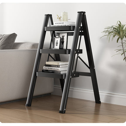Folding Telescoping Ladder Step Stool Indoor Multi functional Lightweight