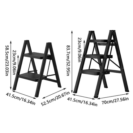 Folding Telescoping Ladder Step Stool Indoor Multi functional Lightweight