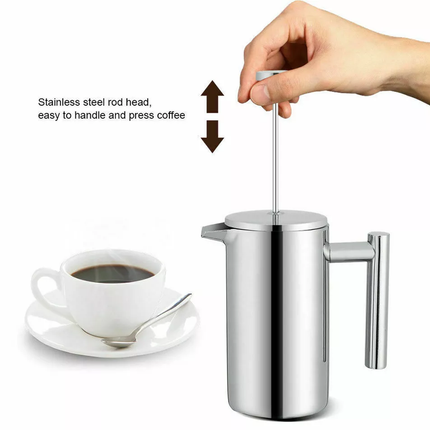 Coffee Pot 1000ml Stainless Steel Hand Brewed Teapot Kettle for Pour Over Home